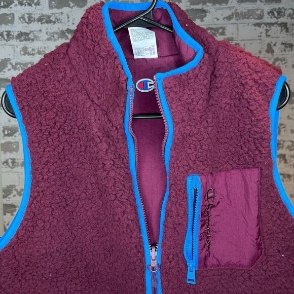 Champion | womens reversible purple Sherpa vest - Picture 1 of 12